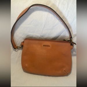 Fossil orange hand bag vintage style